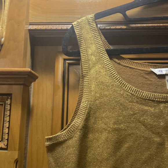 Peter Nygard Gold Sweater in Cotton Blend Size Medium - Picture 2 of 6